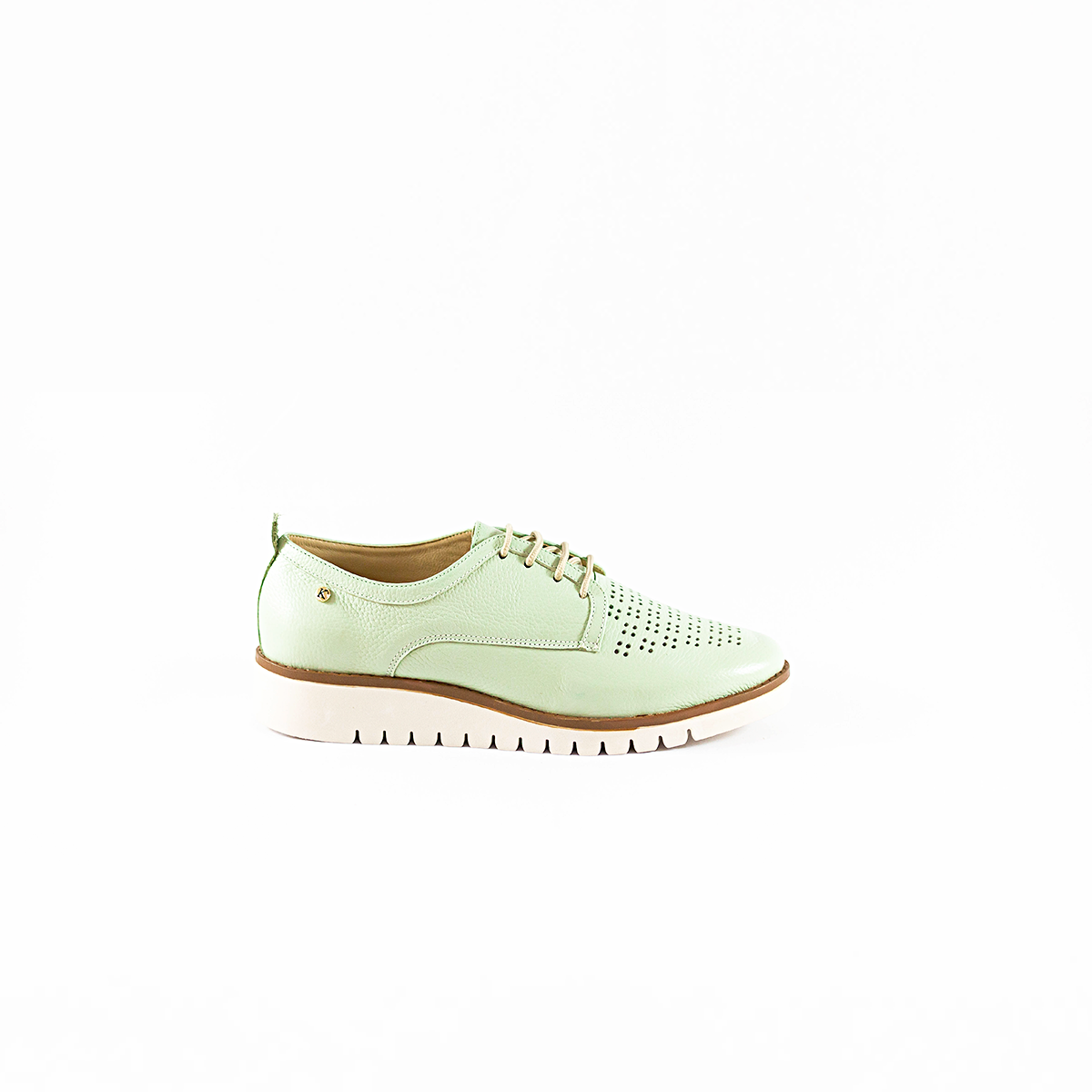 Mocasines OXFORD KAMINATA - Color Verde Menta Zapatos en Cinthia Calzados Cusco